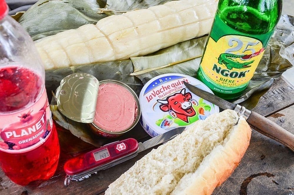 pour un pic-nic presque parfait : manioc et vache qui rit !
