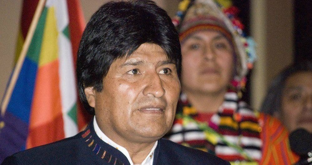 Evo Morales, premier président à affirmer et revendiquer son ascendance amérindienne. 