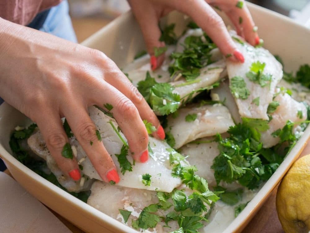 Préparation du poisson