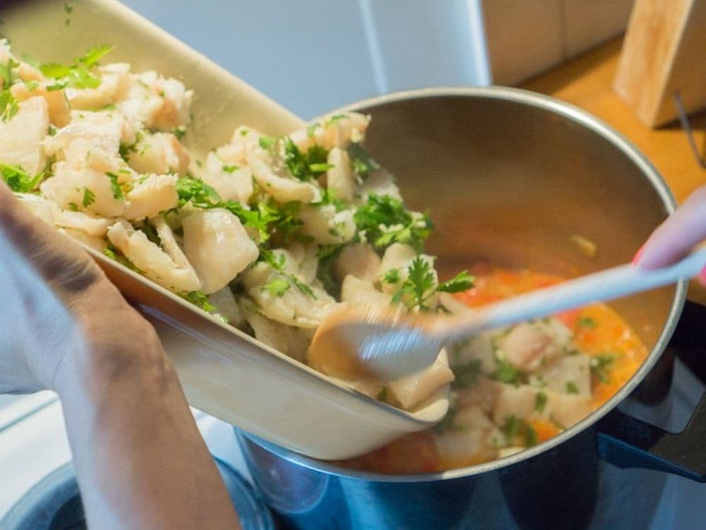 Cuisson du moqueca