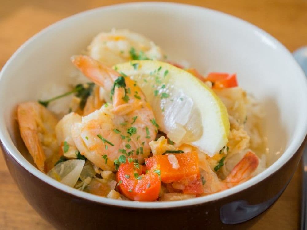 Le résultat final de la recette du moqueca