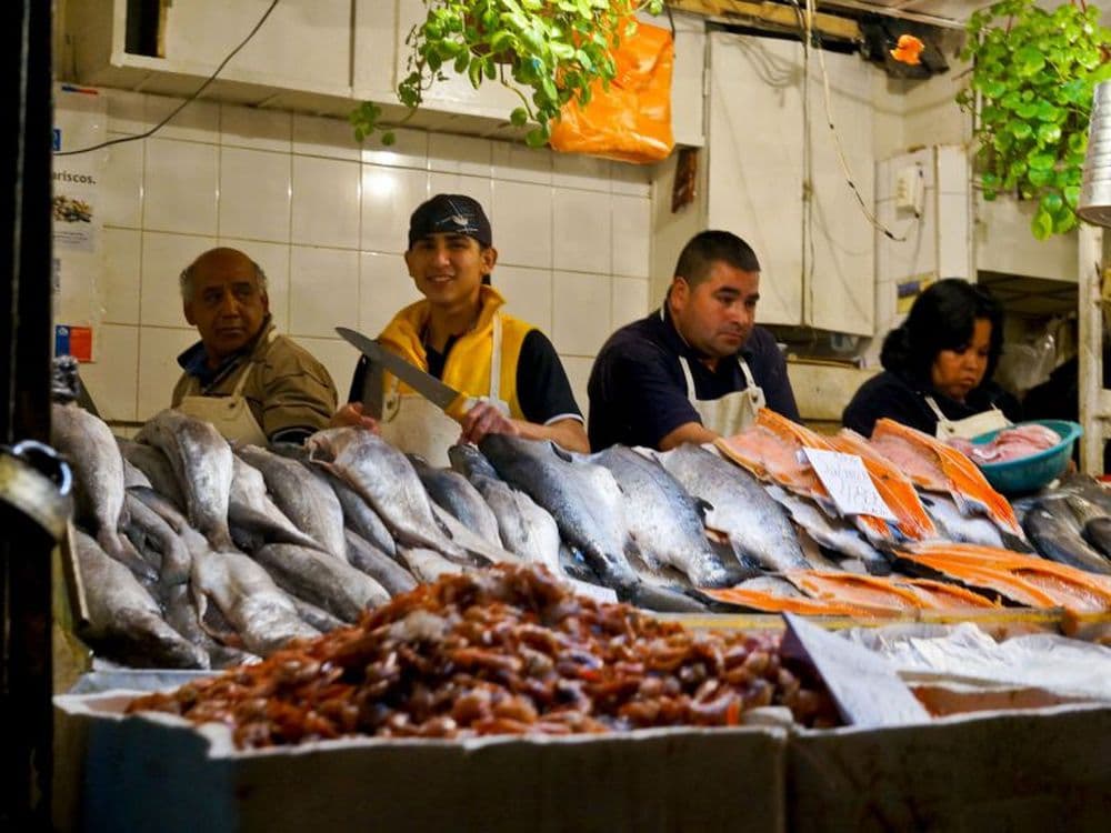 Mercado central, Santiago du Chili