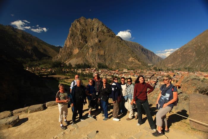 Aux ruines d'Ollantaytambo.