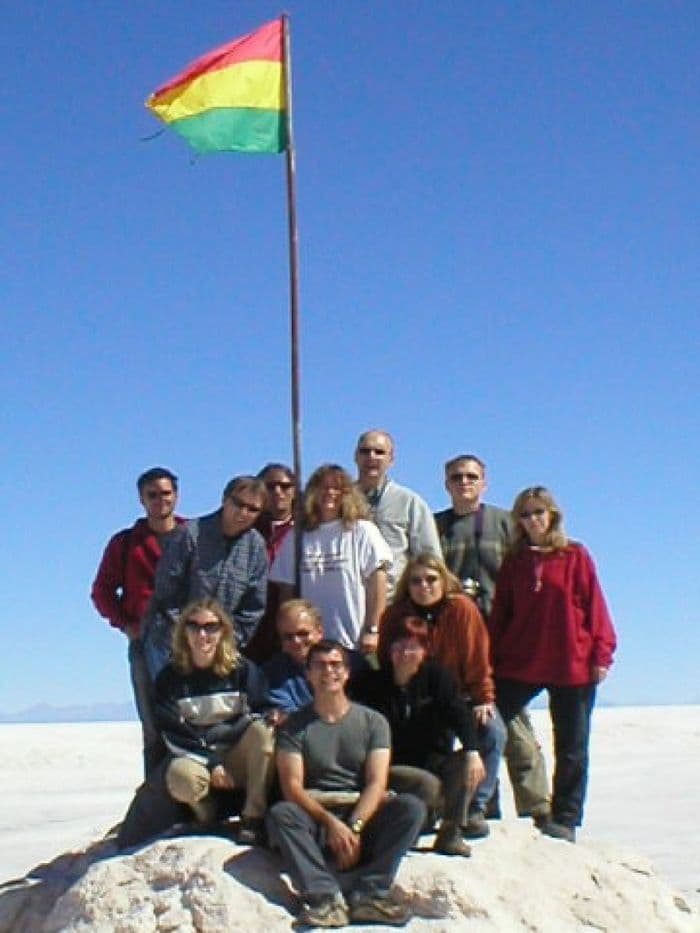 Die Gruppe in der Salzwüste