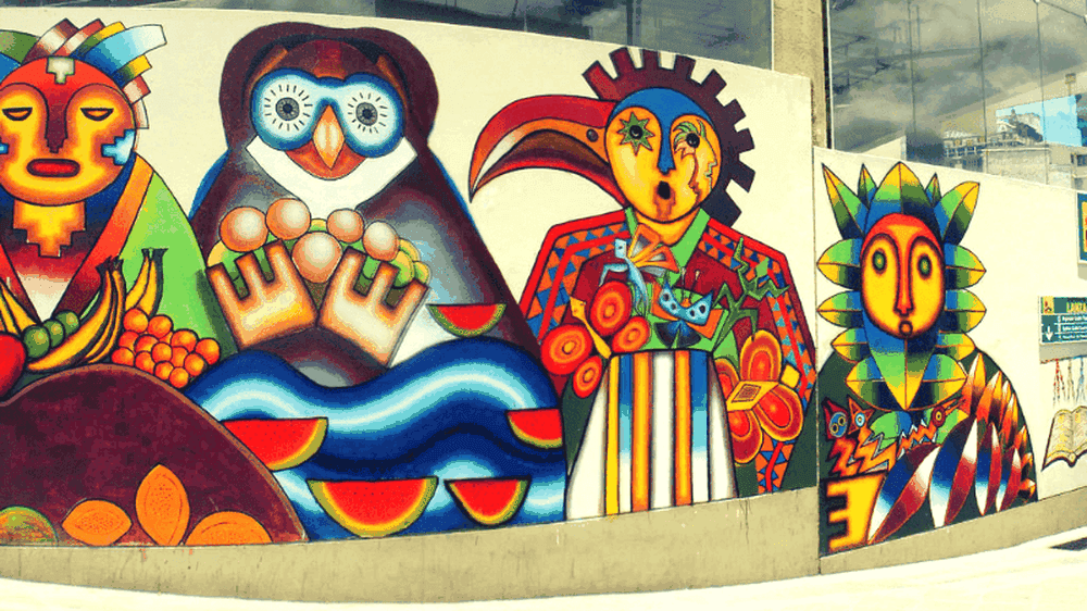 Fresque peinte par Roberto Mamani Mamani - Edwin Velasquez : Flickr