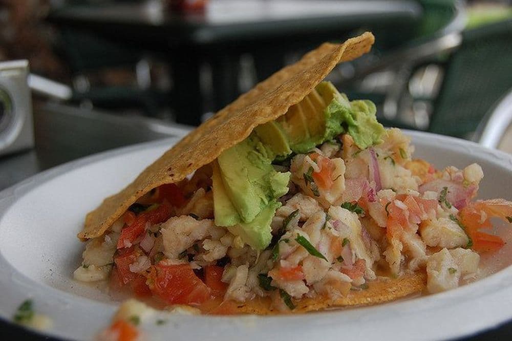 ceviche presentation amerique de sud