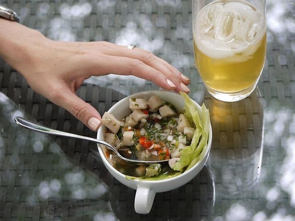 ceviche presentation ramequin