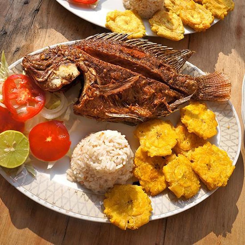 Pargo rojo frito