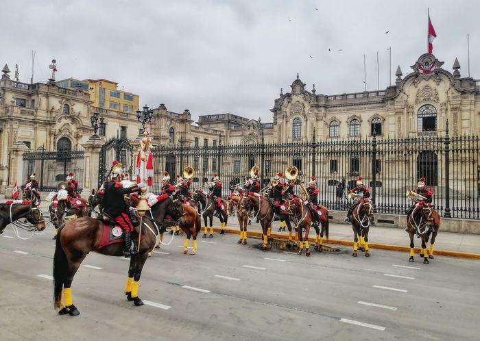 Pferdegarde vor dem Präsidentenpalast, Lima Peru