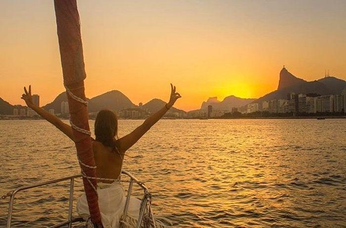 Sunset sailing in Rio de Janeiro