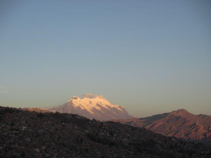 illimani volcan La Paz overview