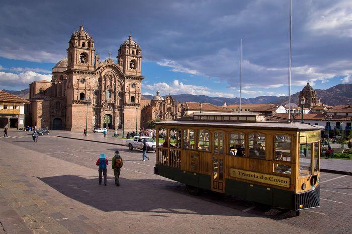 Tram in Cusco, Peru