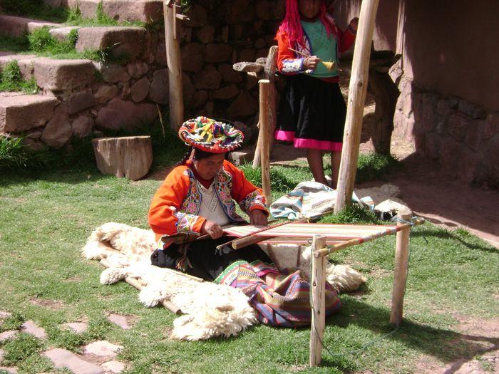 l'artisanat des tissus à Cuzco