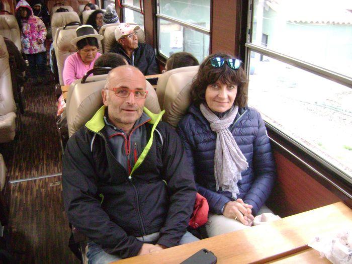 Serge et Marie dans le train p