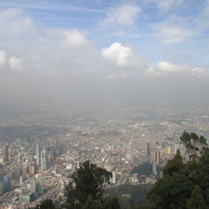 La vue de Bogota depuis Monser