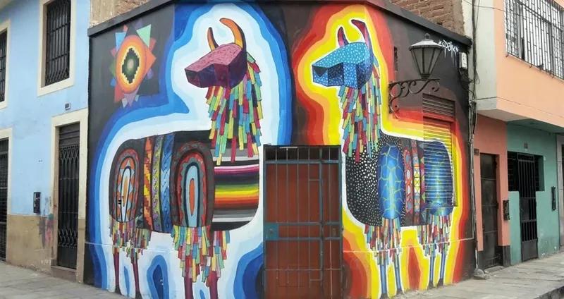 Lima, Lamas, Liebe! Streetart in Callao. Quelle: A.Pröckl.