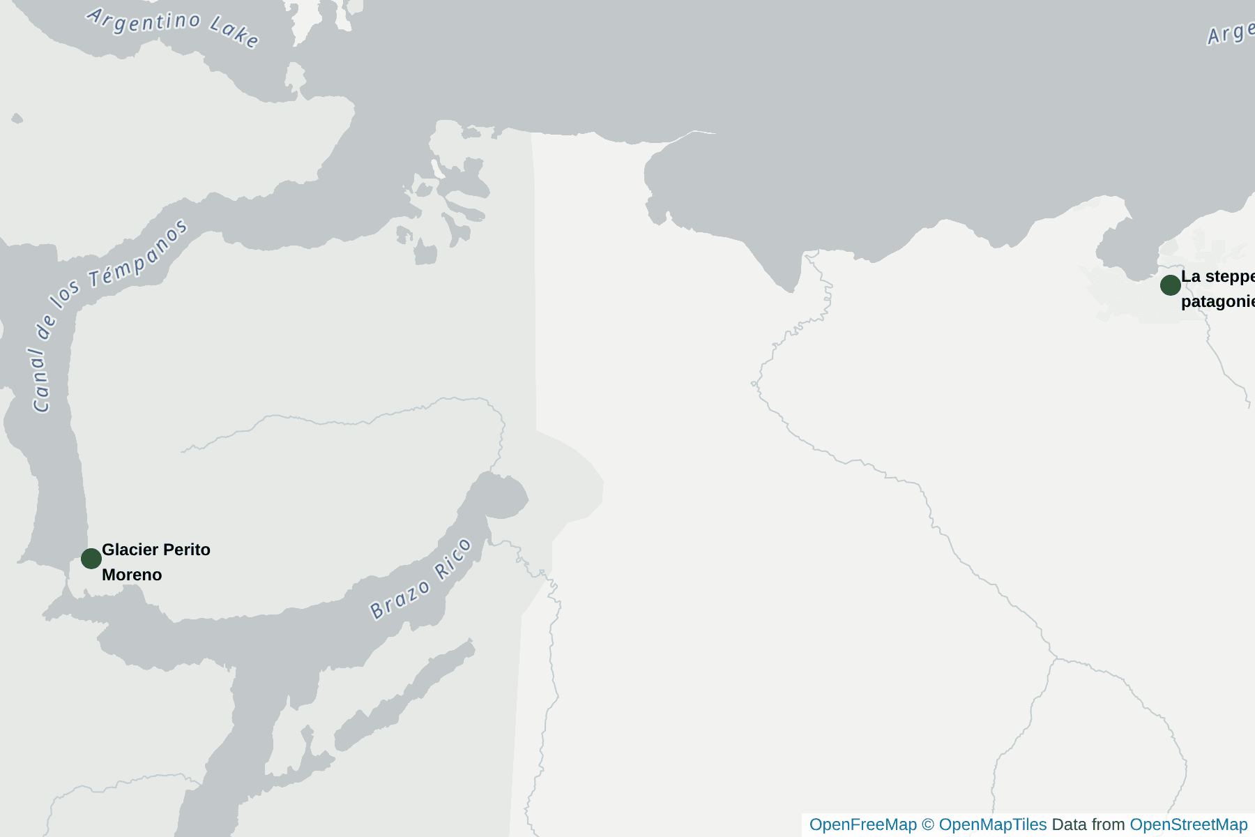 Carte de El Calafate
