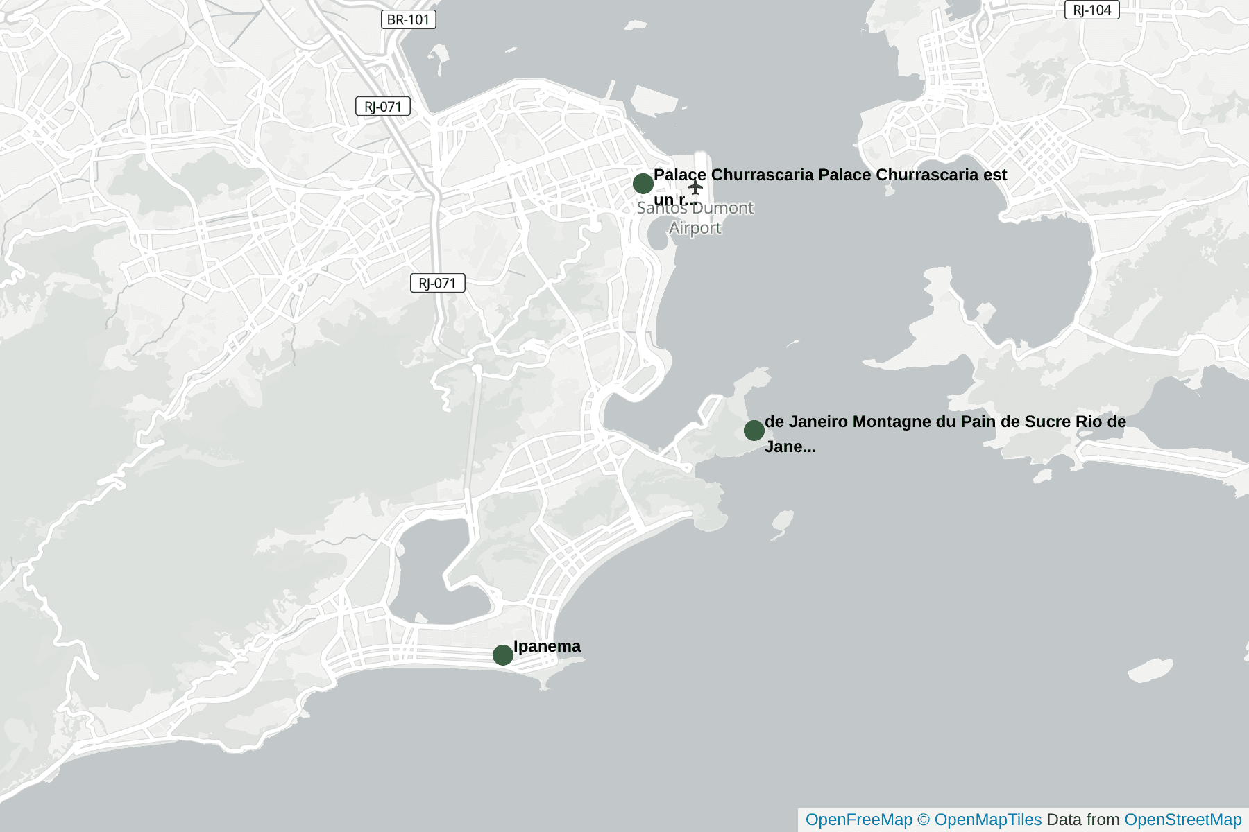 Carte de Rio de Janeiro