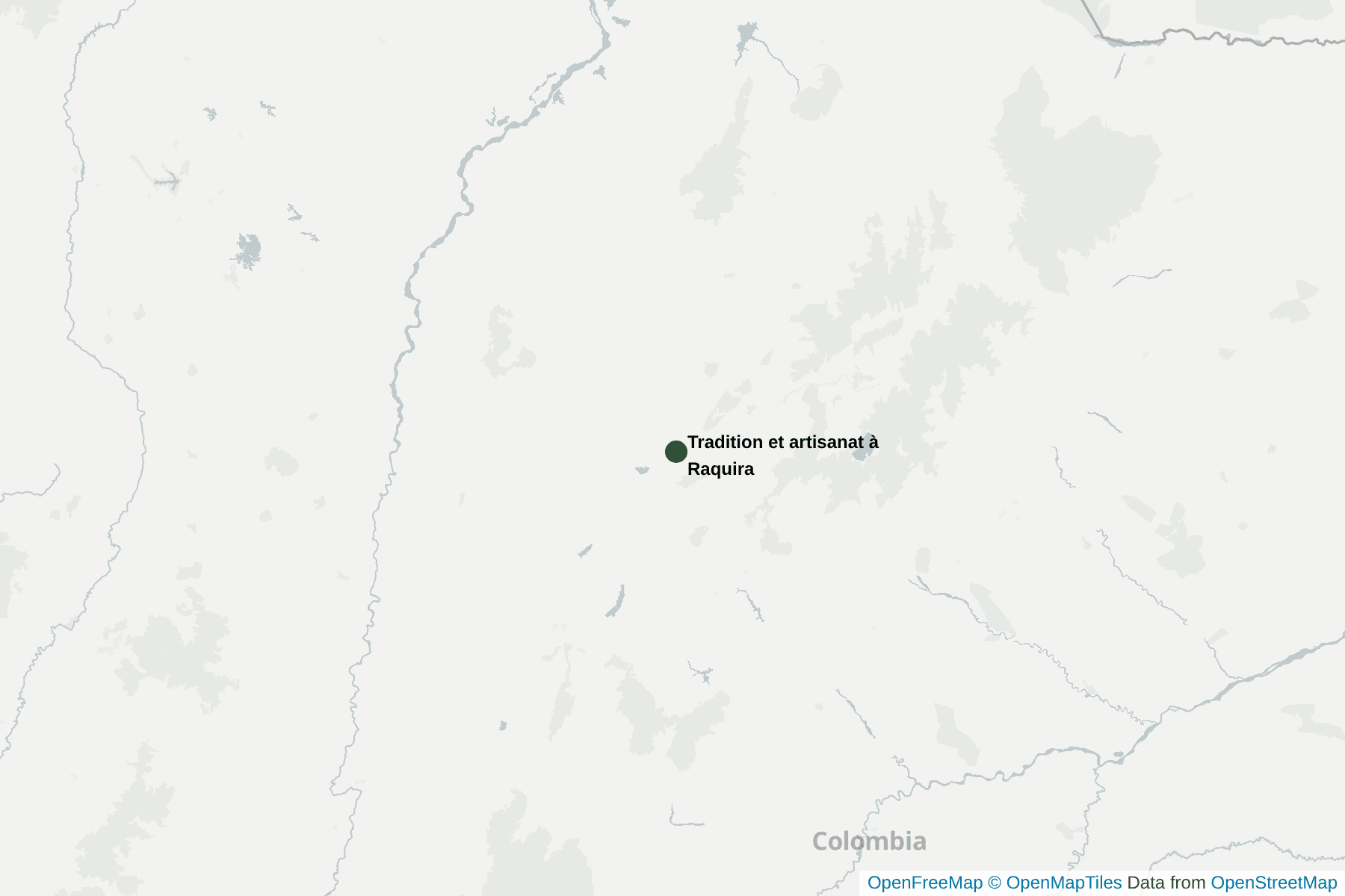 Carte de Tradition et artisanat à Raquira