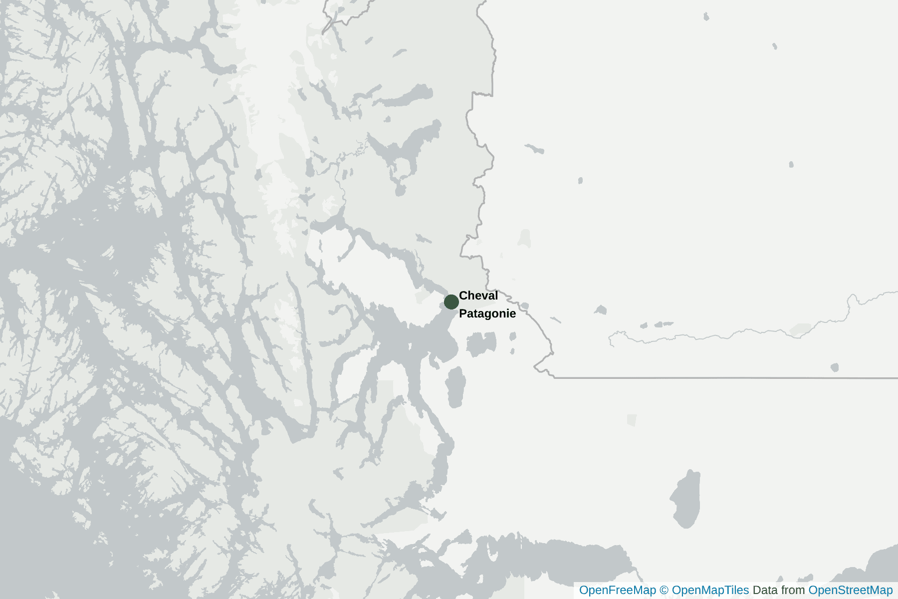 Carte de Cheval Patagonie