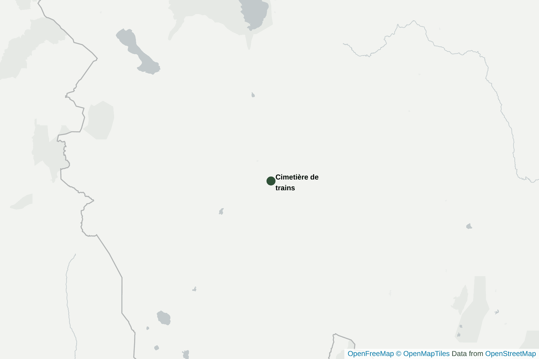 Carte de Cimetière de trains