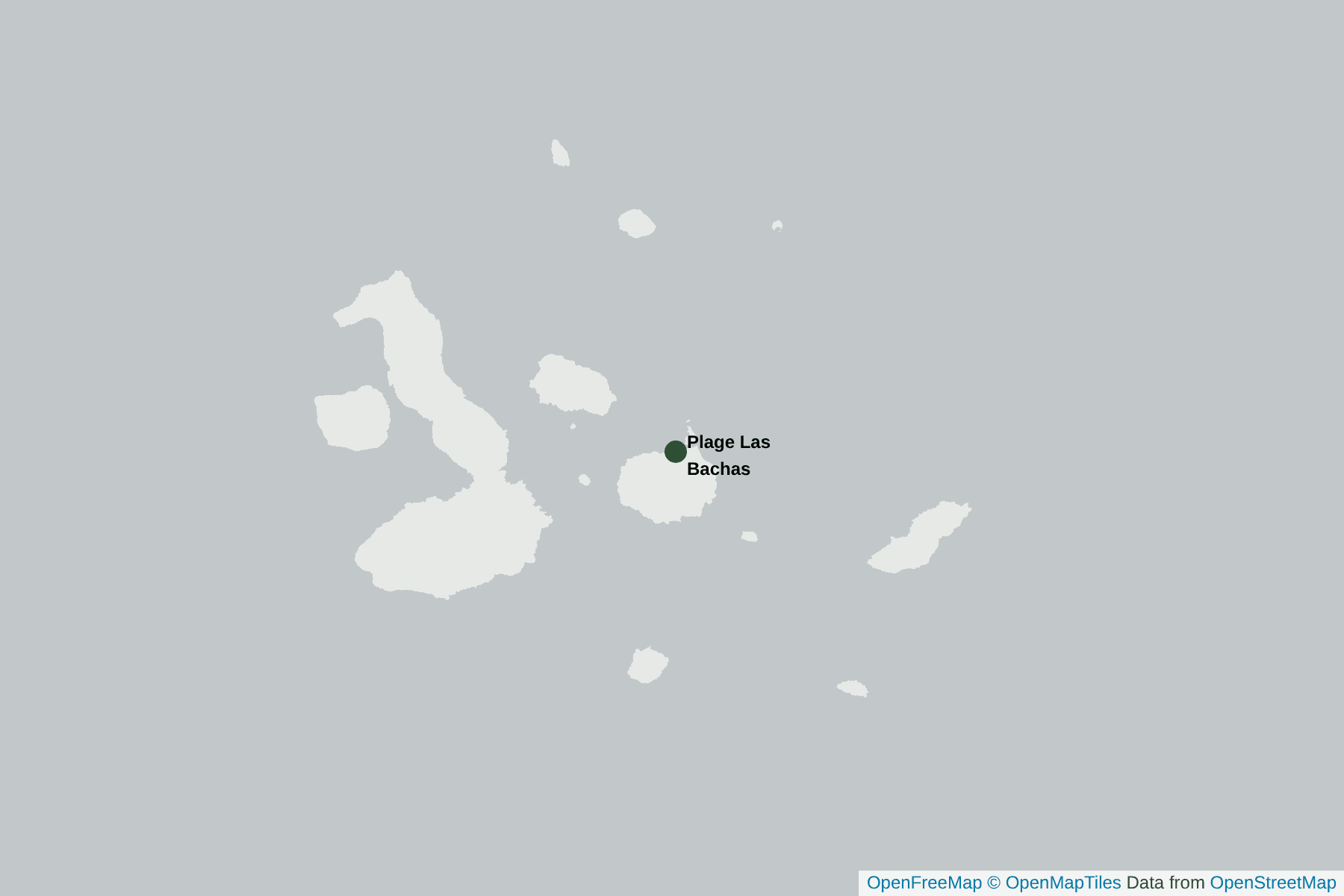 Carte de Plage Las Bachas