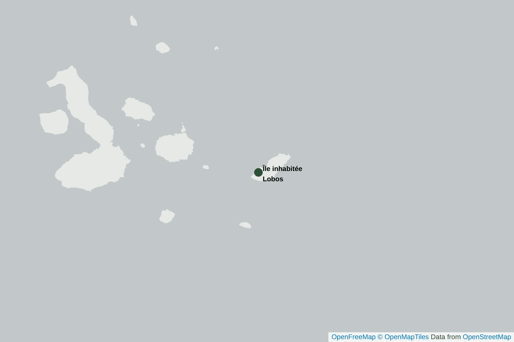 Carte de Île inhabitée Lobos