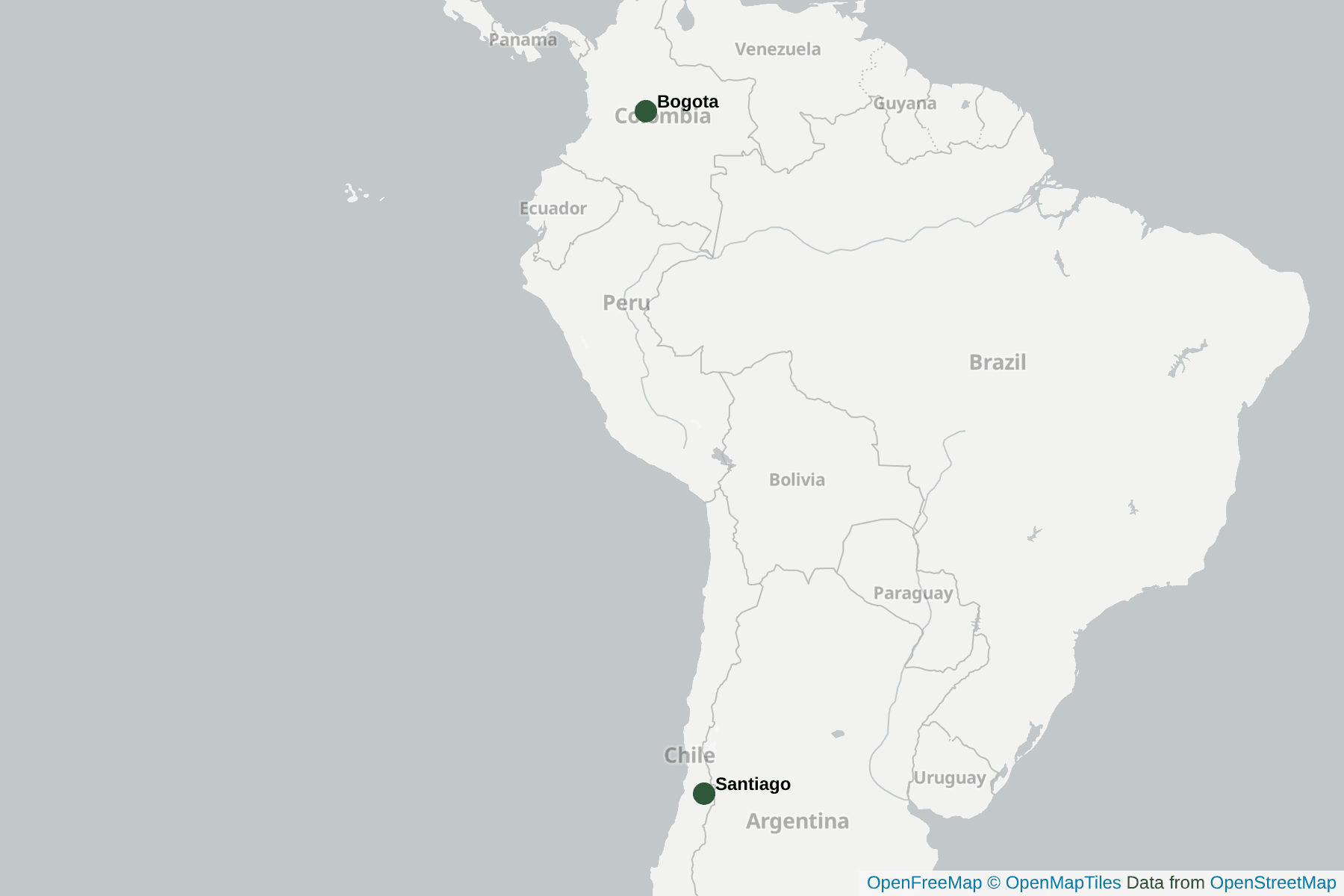 Carte de Andes